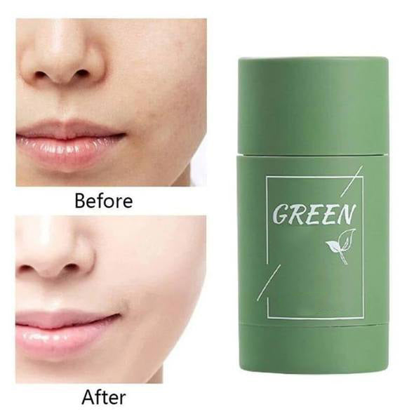 Green Tea Nourishing Clay Stick Mask | Hydrate, Purify & Brighten Skin with Natural Green Tea Extract | Gentle Pore Cleansing & Moisturizing Clay Mask (40g)
