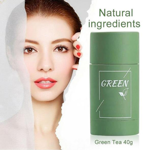 Green Tea Nourishing Clay Stick Mask | Hydrate, Purify & Brighten Skin with Natural Green Tea Extract | Gentle Pore Cleansing & Moisturizing Clay Mask (40g)