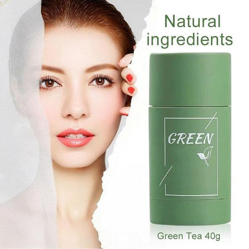 Green Tea Nourishing Clay Stick Mask | Hydrate, Purify & Brighten Skin with Natural Green Tea Extract | Gentle Pore Cleansing & Moisturizing Clay Mask (40g)